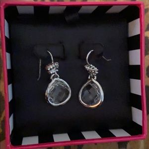 NEW Juicy Couture Silver Tear Drop Earrings